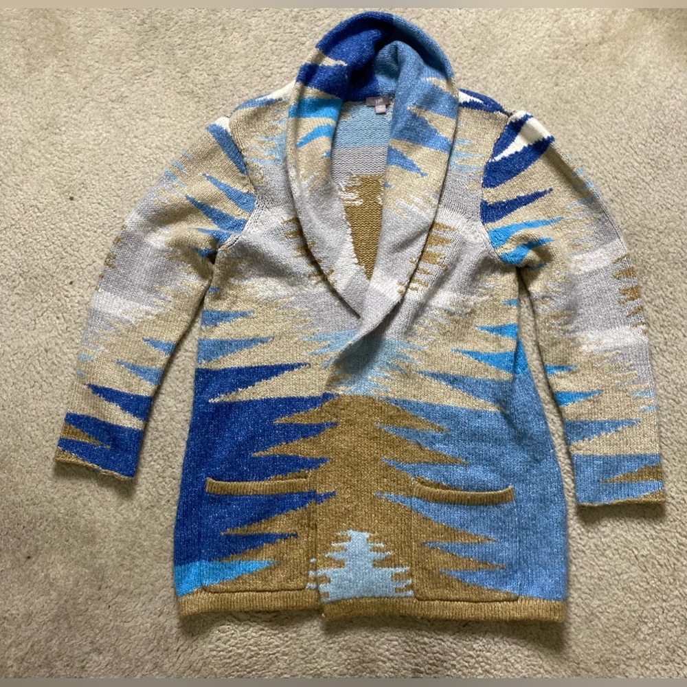 Shawl Collar southwestern Cardigan med